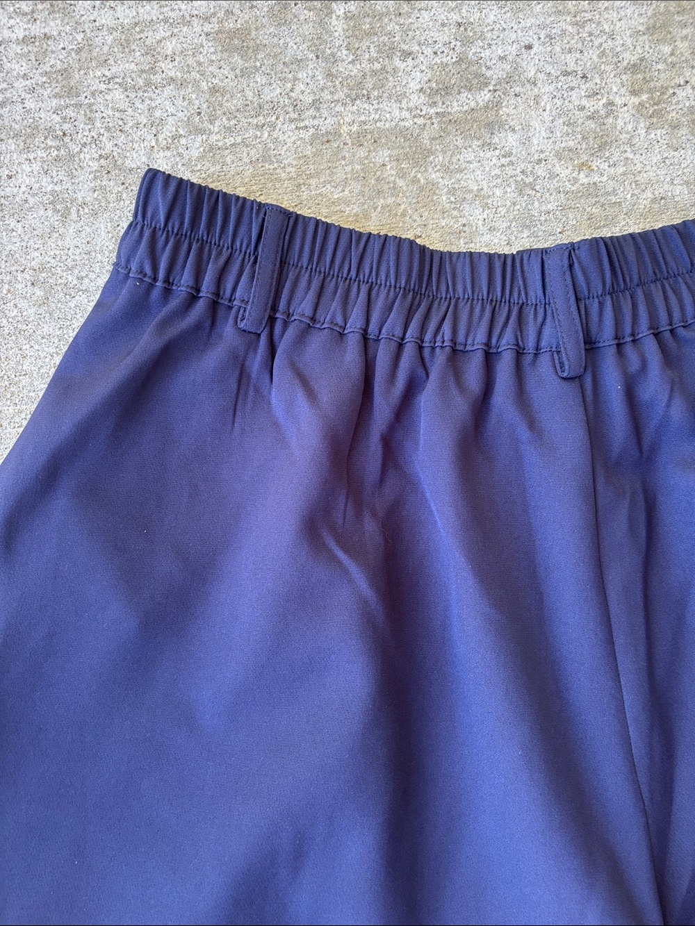 APRICOT Navy High-Waist Wide Leg Tailored Shorts - Picture 13 of 13
